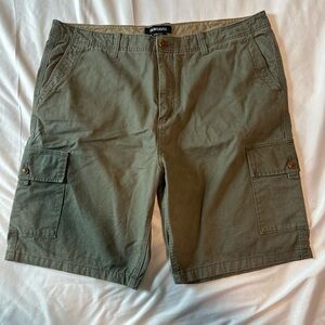 Quiksilver Men's Cargo Shorts Size 40 | Olive Green Utility Khaki EUC